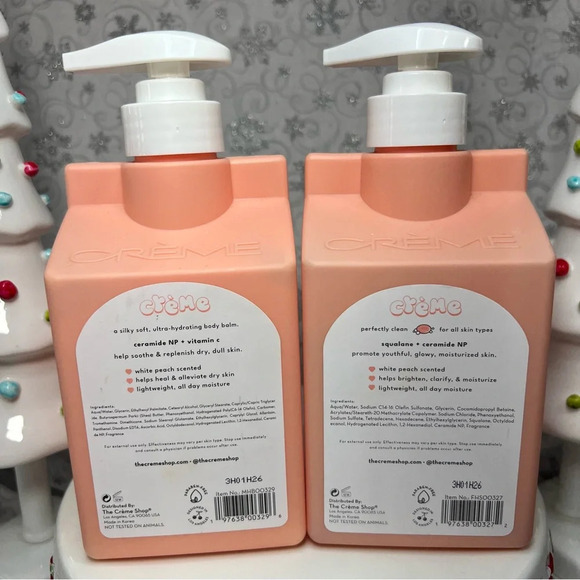 The Creme Shop White Peach Bliss Body Balm & Body Cleanser - Christmas - Picture 3 of 9